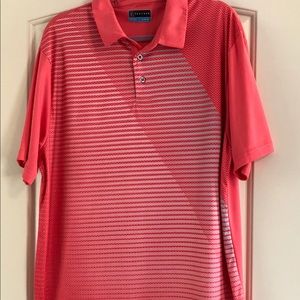 PGA Tour Men’s Polo Golf Shirt Polyester XL Orange